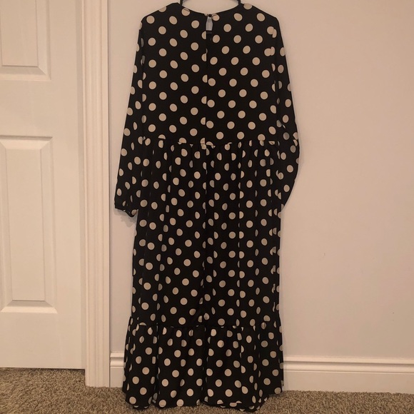 H&M Black and White Polka Dots Maxi dress - Picture 2 of 2